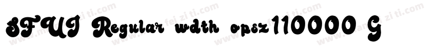 SFUI Regular wdth opsz110000 GRA字体转换